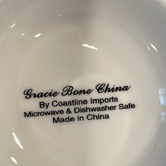 Beautiful Like New Gracie Bone China Sweet Pea Vine Coffee Cup Tea Cup, 10 Oz - Picture 8 of 8